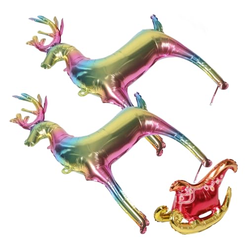 DECORNIJIA Weihnachts Luftballon mit Aufblasbarem Rentier und Schlitten Große Partydeko mit Integriertem Standfuß Lebensecht für Winter Weihnachtsfeier und Fotorequisit DECORNIJIA Weihnachts Luftballon mit Aufblasbarem Rentier und Schlitten Große Partydeko mit Integriertem Standfuß Lebensecht für Winter Weihnachtsfeier und Fotorequisit von DECORNIJIA