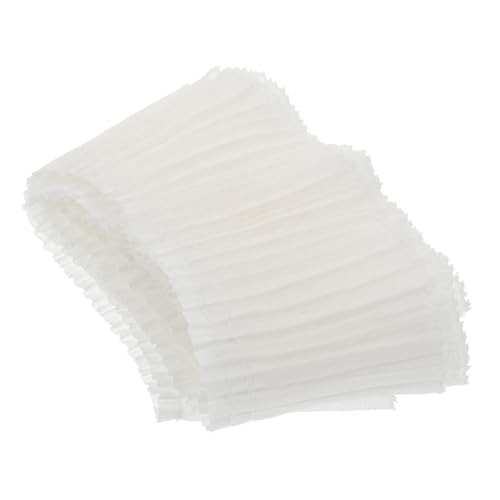DECORNIJIA Weiße Dekorative Spitzenborte Rüschenband aus Rayon Textur für Kragen Ärmel Saum Vielseitiger DIY Spitzenbesatz für Bekleidung und Stoffdekoration DECORNIJIA Weiße Dekorative Spitzenborte Rüschenband aus Rayon Textur für Kragen Ärmel Saum Vielseitiger DIY Spitzenbesatz für Bekleidung und Stoffdekoration von DECORNIJIA