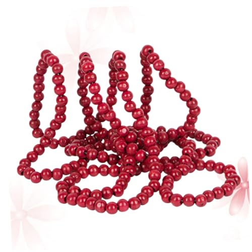 DECORNIJIA Weiße Korallenrundperlen Lose für Schmuckherstellung und Weihnachtsdeko Kleine Runde Perlen für Halsketten Armbänder Ohrringe und Baumdekoration von DECORNIJIA