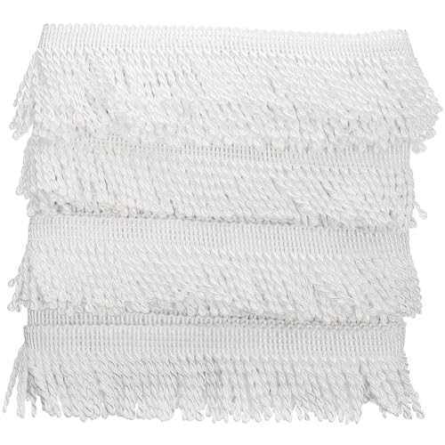 DECORNIJIA Weiße Tassel Fransenborte für Gardinen Sofa DIY Nähzubehör Polyester Vorhang Dekorationsband Zuschneidbar Feine Verarbeitung Vielseitig für Kissen Überwürfe Polstermöbel Geeignet DECORNIJIA Weiße Tassel Fransenborte für Gardinen Sofa DIY Nähzubehör Polyester Vorhang Dekorationsband Zuschneidbar Feine Verarbeitung Vielseitig für Kissen Überwürfe Polstermöbel Geeignet von DECORNIJIA