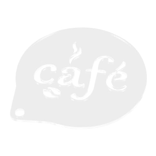 DECORNIJIA Wiederverwendbare Latte Schablone aus Leichtem Verschleißfestem Material mit Aufhängehilfe Präzise Kaffee Dekorationsform für Cappuccino Kuchen Kekse und Dessert Verzierung von DECORNIJIA