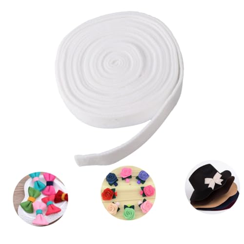 DECORNIJIA Wollfilzband Weiß für DIY Basteln Weihnachtsdeko Patchwork Applikationen Kränze Schleifen Umweltfreundlich Langlebig DECORNIJIA Wollfilzband Weiß für DIY Basteln Weihnachtsdeko Patchwork Applikationen Kränze Schleifen Umweltfreundlich Langlebig von DECORNIJIA