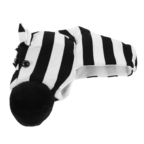 DECORNIJIA Zebra Kostüm Hut Halloween Zebra Hut für Erwachsene Leichtes Bequemes Tierkopfbedeckung Party Cosplay Karneval Fotorequisite Spaß Kleines Requisit für Fotosession von DECORNIJIA