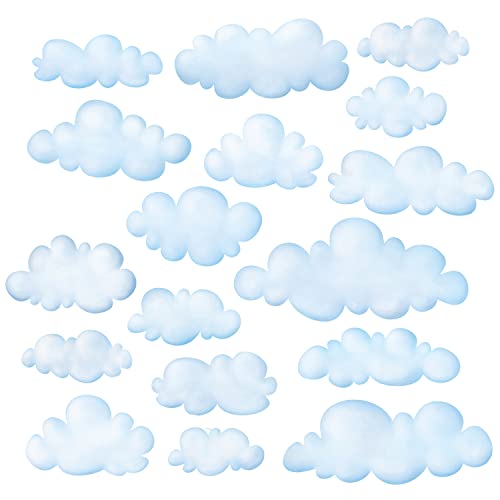 DECOWALL DS-8030 Wolken im Himmel Wandtattoo Wandsticker Wandaufkleber Wanddeko für Wohnzimmer Schlafzimmer Kinderzimmer (Klein) von DECOWALL