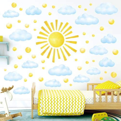 DECOWALL DS12-8079 Sonne Wandtattoo Wolken Wandsticker 78stück Wandaufkleber set für Kinderzimmer Wanddeko Mädchen Junge Kinder Babyzimmer Schlafzimmer DECOWALL DS12-8079 Sonne Wandtattoo Wolken Wandsticker 78stück Wandaufkleber set für Kinderzimmer Wanddeko Mädchen Junge Kinder Babyzimmer Schlafzimmer von DECOWALL