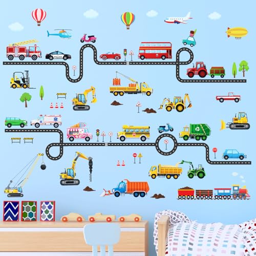 DECOWALL DS9-8090 Fahrzeuge und Straßen Wandtattoos Dekoration Kinderzimmer Babyzimmer Transport abnehmbar Schlafzimmer Baustelle Auto LKW Traktor Jungen Spielzimmer DECOWALL DS9-8090 Fahrzeuge und Straßen Wandtattoos Dekoration Kinderzimmer Babyzimmer Transport abnehmbar Schlafzimmer Baustelle Auto LKW Traktor Jungen Spielzimmer von DECOWALL