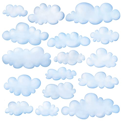 DECOWALL DW-1702 Wolken im Himmel Wandtattoo Wandsticker Wandaufkleber Wanddeko für Wohnzimmer Schlafzimmer Kinderzimmer von DECOWALL
