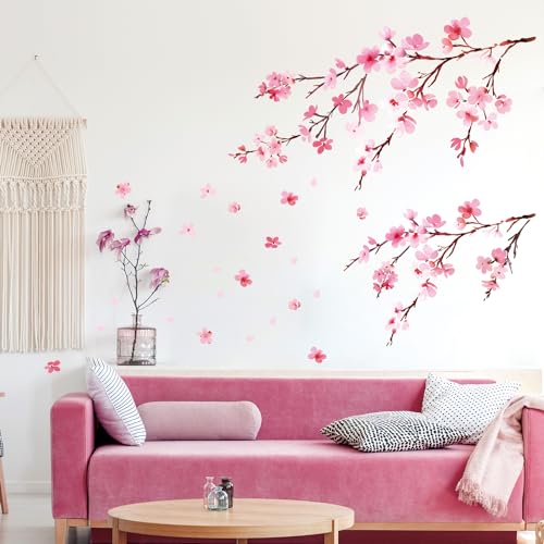 DECOWALL DS6-2003 Aquarell Kirschblüten Wandtattoo Wandsticker Wandaufkleber Wanddeko für Wohnzimmer Schlafzimmer Kinderzimmer DECOWALL DS6-2003 Aquarell Kirschblüten Wandtattoo Wandsticker Wandaufkleber Wanddeko für Wohnzimmer Schlafzimmer Kinderzimmer von DECOWALL