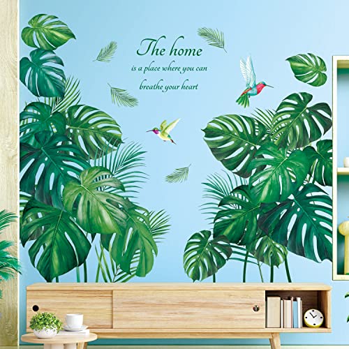 DECOWALL SG-2210 Tropische Blätter Wandaufkleber Wandtattoo Kinder Kinderzimmer abziehen und aufkleben Wohnzimmer Küche Blumen Wald Pflanze Dschungel Kunst Zuhause grüner Baum DECOWALL SG-2210 Tropische Blätter Wandaufkleber Wandtattoo Kinder Kinderzimmer abziehen und aufkleben Wohnzimmer Küche Blumen Wald Pflanze Dschungel Kunst Zuhause grüner Baum von DECOWALL