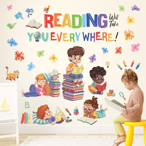 DECOWALL SG2-2404 Kinder lesen Ecke Wandtattoo Wandaufkleber Inspirationale Zitate Wandsticker für Baby Mädchen Jungen Kinderzimmer Schlafzimmer Lesen Zimmer Klassenzimmer Dekor Kunst Spielzimmer DECOWALL SG2-2404 Kinder lesen Ecke Wandtattoo Wandaufkleber Inspirationale Zitate Wandsticker für Baby Mädchen Jungen Kinderzimmer Schlafzimmer Lesen Zimmer Klassenzimmer Dekor Kunst Spielzimmer von DECOWALL