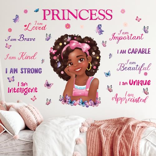 DECOWALL SG2-2405 Schwarzes Mädchen Magische Wandtattoo Wandaufkleber Inspirierende Zitate Schmetterling Wandsticker Motivierende Mädchen Zimmer Schlafzimmer Baby Kinderzimmer Home Art Décor DECOWALL SG2-2405 Schwarzes Mädchen Magische Wandtattoo Wandaufkleber Inspirierende Zitate Schmetterling Wandsticker Motivierende Mädchen Zimmer Schlafzimmer Baby Kinderzimmer Home Art Décor von DECOWALL