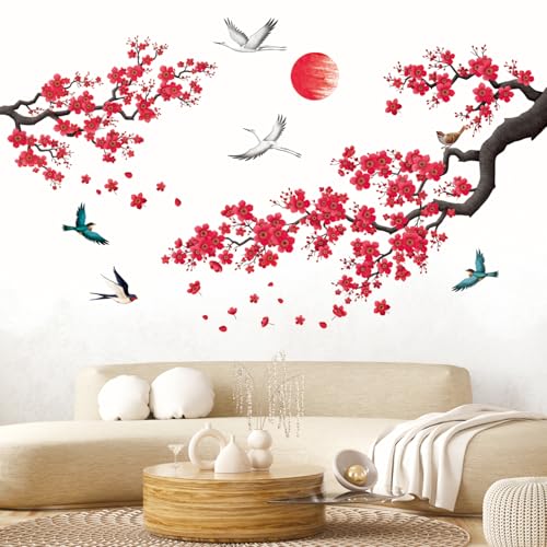 DECOWALL SG2-2406 Aquarell Blume Zweig Wandtattoo Wandaufkleber Baum Vögel Wandsticker Kirschblüte Hintergrund Schlafzimmer Wohnzimmer Heimdekoration Sofa Kunst Büro DECOWALL SG2-2406 Aquarell Blume Zweig Wandtattoo Wandaufkleber Baum Vögel Wandsticker Kirschblüte Hintergrund Schlafzimmer Wohnzimmer Heimdekoration Sofa Kunst Büro von DECOWALL