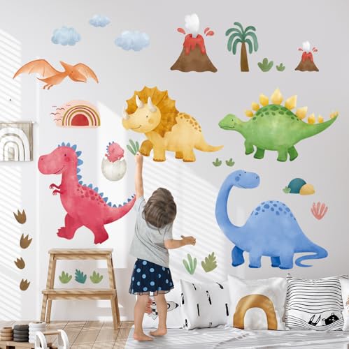 DECOWALL SG2-2409 Aquarellfarben Dinosaurier Wandtattoo Kinderzimmer Heimdeko Kinder Baby Jungen Tiere bunt Schlafzimmer Spielzimmer DECOWALL SG2-2409 Aquarellfarben Dinosaurier Wandtattoo Kinderzimmer Heimdeko Kinder Baby Jungen Tiere bunt Schlafzimmer Spielzimmer von DECOWALL