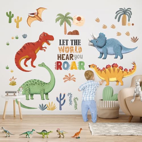 DECOWALL SG2-2425 Wandtattoos 5 bunten Dinosauriern Kinder zum Abziehen und ankleben Kinderzimmer Babytiere süße Pastell Boho Heimdekoration Jungen Mädchen Schlafzimmer Spielzimmer DECOWALL SG2-2425 Wandtattoos 5 bunten Dinosauriern Kinder zum Abziehen und ankleben Kinderzimmer Babytiere süße Pastell Boho Heimdekoration Jungen Mädchen Schlafzimmer Spielzimmer von DECOWALL
