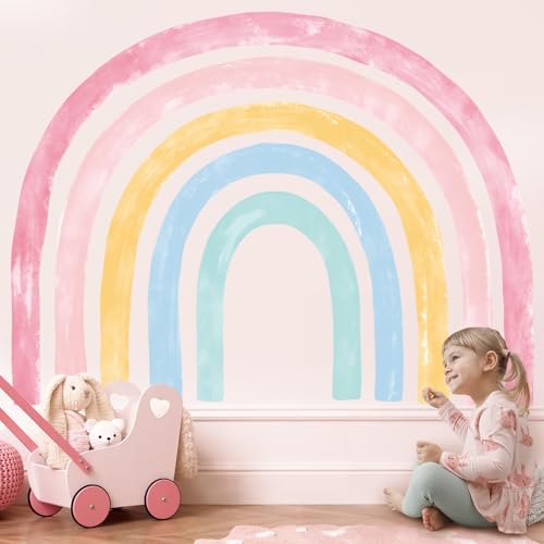 DECOWALL SG4-2429 Aquarell Regenbogen Wandtattoos Kinderzimmer Wandaufkleber Spielzimmer Dekoration Babyzimmer abnehmbar Kinderkunst Klassenzimmer bunte Wolken Mädchen DECOWALL SG4-2429 Aquarell Regenbogen Wandtattoos Kinderzimmer Wandaufkleber Spielzimmer Dekoration Babyzimmer abnehmbar Kinderkunst Klassenzimmer bunte Wolken Mädchen von DECOWALL
