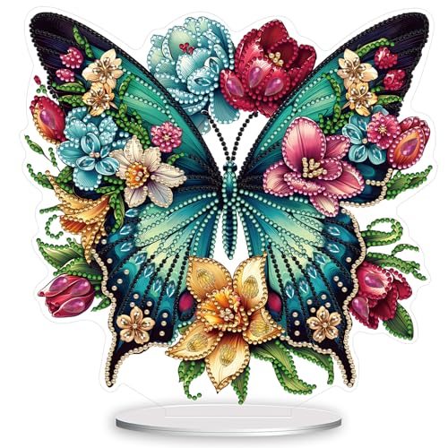 DECUIOCC DIY Schmetterling Diamond Painting Tischdeko Set mit Acryl-Basis – Kreatives 5D Kunstset mit bunten Diamanten, Dekorationswerkzeugen und Kleber – Perfekt für Entspannung und als Geschenk DECUIOCC DIY Schmetterling Diamond Painting Tischdeko Set mit Acryl-Basis – Kreatives 5D Kunstset mit bunten Diamanten, Dekorationswerkzeugen und Kleber – Perfekt für Entspannung und als Geschenk von DECUIOCC