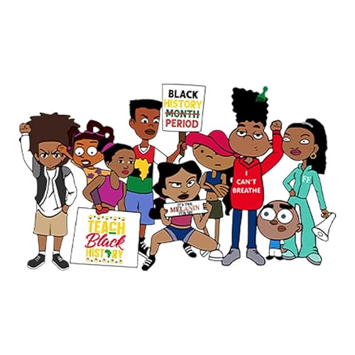 Black Boy Girls Printing 25X14CM 30pcs Iron On Heat Transfer for Clothes Jeans Bags T-Shirt Jackets Hat Decals Stickers Patches Appliques von DEEBOW