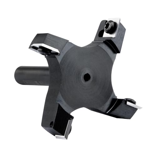 Deefiine Fräser mit 4 Flügeln, 7,6 cm Schnittdurchmesser, CNC-Hartmetall, für Spoilboard, CNC, Schwarz Deefiine Fräser mit 4 Flügeln, 7,6 cm Schnittdurchmesser, CNC-Hartmetall, für Spoilboard, CNC, Schwarz von DEEFIINE