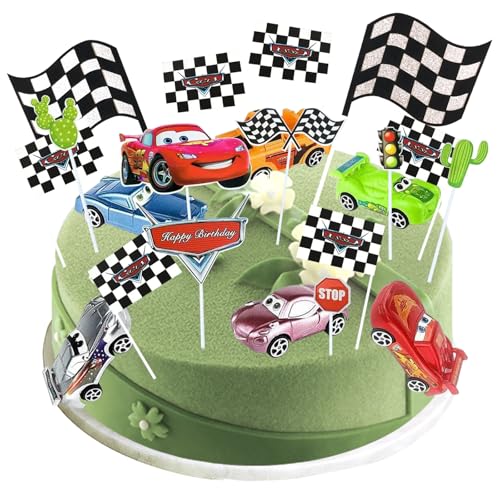 23 Stück Auto-Kuchenaufsätze, Rennauto-Kuchendekorationen, Kindergeburtstagskuchenaufsätze, Rennwagen, Cupcake-Topper, Mini-Rückzieh-Fahrzeuge, Kindergeburtstagsparty-Geschenk 23 Stück Auto-Kuchenaufsätze, Rennauto-Kuchendekorationen, Kindergeburtstagskuchenaufsätze, Rennwagen, Cupcake-Topper, Mini-Rückzieh-Fahrzeuge, Kindergeburtstagsparty-Geschenk von DEETREK
