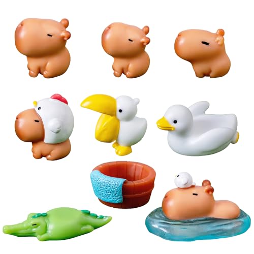 SHIjodueo Capybara-Figuren, Mini-Capybara-Figuren, Kuchendekoration, Capybara-Actionfigur, Spielzeug, Mini-Tierfiguren-Set, Geburtstagsgeschenk für Schreibtisch, Aquarium, Puppenhaus, Auto-Dekoration SHIjodueo Capybara-Figuren, Mini-Capybara-Figuren, Kuchendekoration, Capybara-Actionfigur, Spielzeug, Mini-Tierfiguren-Set, Geburtstagsgeschenk für Schreibtisch, Aquarium, Puppenhaus, Auto-Dekoration von DEETREK