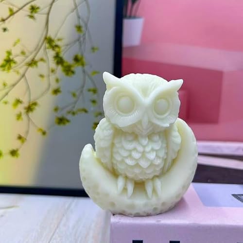 Nighthawk-Form für 3D-Eulen, Kerzen, Harzguss-Silikonformen für Heimdekoration und Kerzenherstellung, Wellen-Spiralform von DEFARM