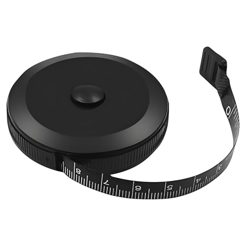DEFIYEAR Einziehbares Körpermaßband, doppelseitiges weiches Maßband für Schneider 60 Zoll / 150 cm, für Körpermessungen, Nähen, Schneider, Gewichtsverlust-Tracking & BH/Taillengröße von DEFIYEAR