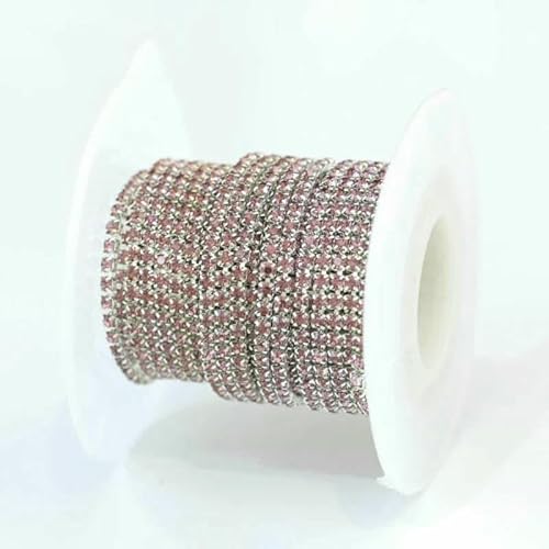 1 Meter/Stück Glaskristall-Strasskette, silberne Basis, dichte Kralle, Glas-Strassbesatz, DIY-Kleidungsstück, Nähen, Kleidungszubehör, hellviolett, SS6, 2,0 mm 1 Meter/Stück Glaskristall-Strasskette, silberne Basis, dichte Kralle, Glas-Strassbesatz, DIY-Kleidungsstück, Nähen, Kleidungszubehör, hellviolett, SS6, 2,0 mm von DEFRTG