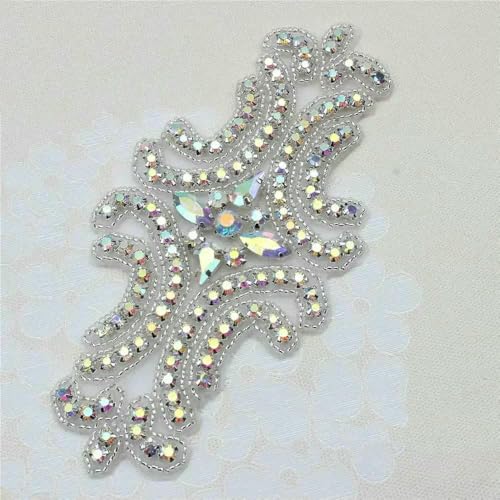 1 PC AB Splitter Kristall Strass Applikation Schweißen Blume Patch Nähen auf Brautkleid Ärmel Zubehör Strass Applikation-FA-807 AB Splitter 1 PC AB Splitter Kristall Strass Applikation Schweißen Blume Patch Nähen auf Brautkleid Ärmel Zubehör Strass Applikation-FA-807 AB Splitter von DEFRTG