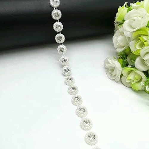 1 Yard Strass Kette Perle Kristall Kette Nähen auf Borten Hochzeit Kleid Kostüm Applikation #ZL01-25-01 1 Yard Strass Kette Perle Kristall Kette Nähen auf Borten Hochzeit Kleid Kostüm Applikation #ZL01-25-01 von DEFRTG