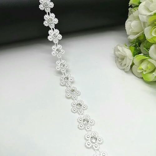 1 Yard Strass Kette Perle Kristall Kette Nähen auf Borten Hochzeit Kleid Kostüm Applikation #ZL01-25-04 1 Yard Strass Kette Perle Kristall Kette Nähen auf Borten Hochzeit Kleid Kostüm Applikation #ZL01-25-04 von DEFRTG