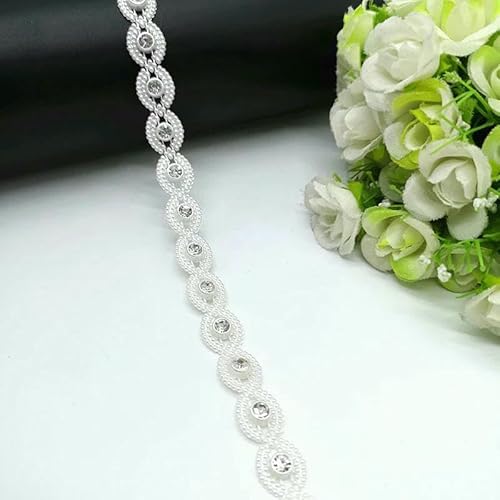 1 Yard Strass Kette Perle Kristall Kette Nähen auf Borten Hochzeit Kleid Kostüm Applikation #ZL01-25-06 1 Yard Strass Kette Perle Kristall Kette Nähen auf Borten Hochzeit Kleid Kostüm Applikation #ZL01-25-06 von DEFRTG