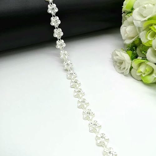 1 Yard Strass Kette Perle Kristall Kette Nähen auf Borten Hochzeit Kleid Kostüm Applikation #ZL01-25-08 1 Yard Strass Kette Perle Kristall Kette Nähen auf Borten Hochzeit Kleid Kostüm Applikation #ZL01-25-08 von DEFRTG