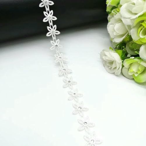 1 Yard Strass Kette Perle Kristall Kette Nähen auf Borten Hochzeit Kleid Kostüm Applikation #ZL01-25-12 1 Yard Strass Kette Perle Kristall Kette Nähen auf Borten Hochzeit Kleid Kostüm Applikation #ZL01-25-12 von DEFRTG