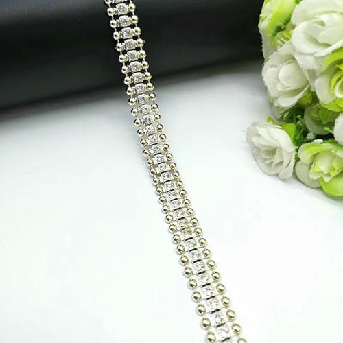 1 Yard Strass Kette Perle Kristall Kette Nähen auf Borten Hochzeit Kleid Kostüm Applikation #ZL01-25-13 1 Yard Strass Kette Perle Kristall Kette Nähen auf Borten Hochzeit Kleid Kostüm Applikation #ZL01-25-13 von DEFRTG