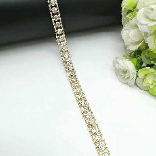 1 Yard Strass Kette Perle Kristall Kette Nähen auf Borten Hochzeit Kleid Kostüm Applikation #ZL01-25-15 1 Yard Strass Kette Perle Kristall Kette Nähen auf Borten Hochzeit Kleid Kostüm Applikation #ZL01-25-15 von DEFRTG