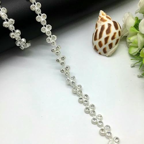 1 Yard Strass Kette Perle Kristall Kette Nähen auf Borten Hochzeit Kleid Kostüm Applikation #ZL01-25-17 1 Yard Strass Kette Perle Kristall Kette Nähen auf Borten Hochzeit Kleid Kostüm Applikation #ZL01-25-17 von DEFRTG