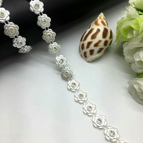 1 Yard Strass Kette Perle Kristall Kette Nähen auf Borten Hochzeit Kleid Kostüm Applikation #ZL01-25-21 1 Yard Strass Kette Perle Kristall Kette Nähen auf Borten Hochzeit Kleid Kostüm Applikation #ZL01-25-21 von DEFRTG
