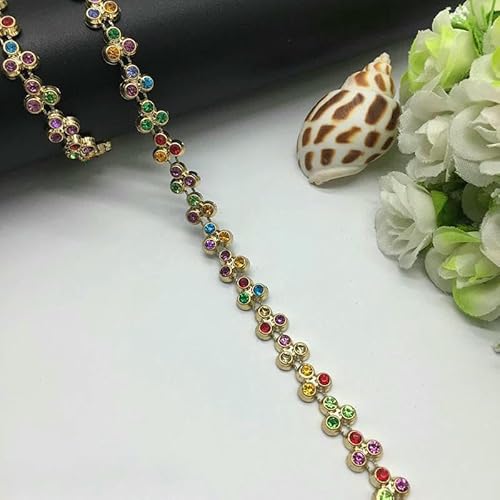 1 Yard Strass Kette Perle Kristall Kette Nähen auf Borten Hochzeit Kleid Kostüm Applikation #ZL01-25-24 1 Yard Strass Kette Perle Kristall Kette Nähen auf Borten Hochzeit Kleid Kostüm Applikation #ZL01-25-24 von DEFRTG