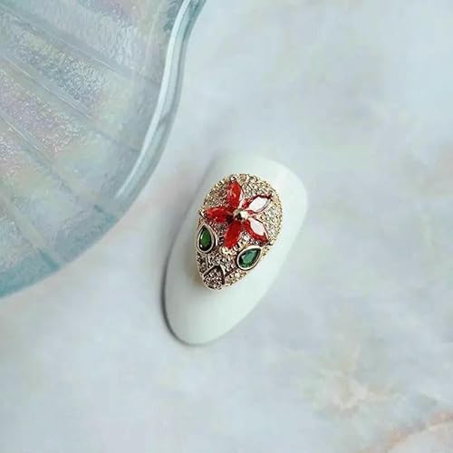 10 Stück Neujahr Schlange Gepard Kranz Zirkon Kristalle Metall Nägel Schmuck Dekorationen Nail Art Zubehör Charms Teile Zubehör-MG1314-3 10 Stück Neujahr Schlange Gepard Kranz Zirkon Kristalle Metall Nägel Schmuck Dekorationen Nail Art Zubehör Charms Teile Zubehör-MG1314-3 von DEFRTG