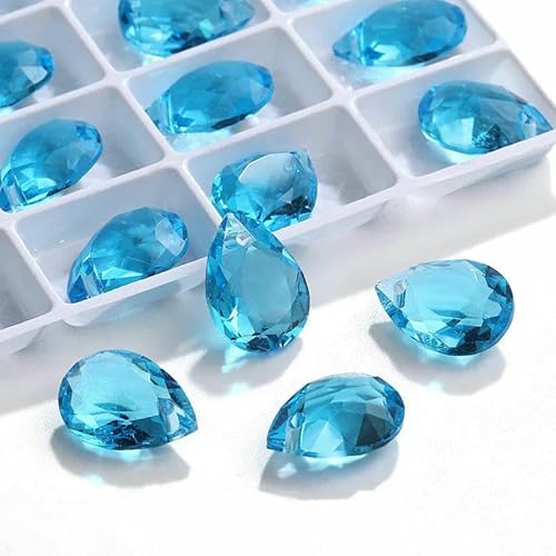 10 x 14,0 mm Tropfenglas, Einzelloch, Strass, Kristall, Tropfen, DIY-Schmuckzubehör, Herstellung von Anhängern, Ohrringen, Diamantperlen, DIY-U202 Aquamarin, 10 x 14,0 mm, 10 x 14,0 mm Tropfenglas, Einzelloch, Strass, Kristall, Tropfen, DIY-Schmuckzubehör, Herstellung von Anhängern, Ohrringen, Diamantperlen, DIY-U202 Aquamarin, 10 x 14,0 mm, von DEFRTG