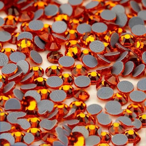 10.000 Stück Glaskristall-Hotfix-Strasssteine mit flacher Rückseite, Glitzer-Strasssteine für DIY-Stoffkleidung, 011 Hyazinthe, SS6 – 10.000 (St von DEFRTG