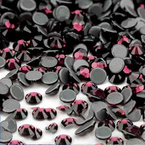 10.000 Stück Glaskristall-Hotfix-Strasssteine mit flacher Rückseite, Glitzer-Strasssteine für DIY-Stoffkleidung, 033 Amethyst, SS20 – 10.000 (St von DEFRTG
