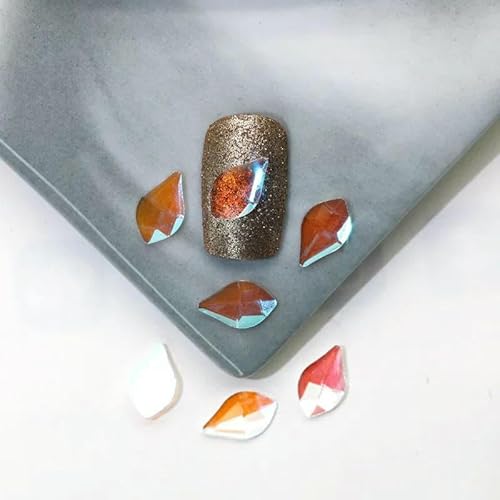 100/500 Stück 40Style Flachboden-Strasssteine für Nagelkunst, Glaskristall, 3D-Nageldekoration, mehrere Formen – 6 x 10 mm – 500 Stück 100/500 Stück 40Style Flachboden-Strasssteine für Nagelkunst, Glaskristall, 3D-Nageldekoration, mehrere Formen – 6 x 10 mm – 500 Stück von DEFRTG