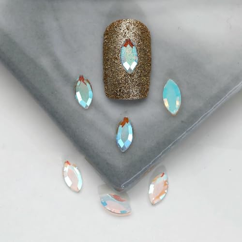 100/500 Stück 40Style Flachboden-Strasssteine für Nagelkunst, Glaskristall, 3D-Nageldekoration, mehrere Formen – P526, 4 x 8 mm, 500 Stück 100/500 Stück 40Style Flachboden-Strasssteine für Nagelkunst, Glaskristall, 3D-Nageldekoration, mehrere Formen – P526, 4 x 8 mm, 500 Stück von DEFRTG