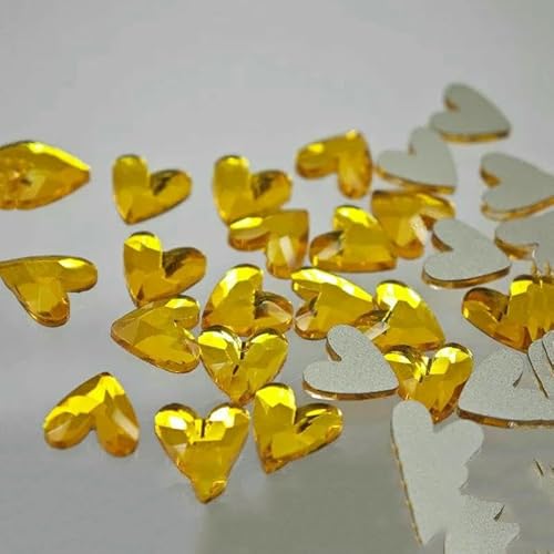 100/500 Stück 6 mm V-Herzform Boutique-Strasssteine mit flachem Boden für Nagelkunst, Glaskristall, 3D-Nageldekoration – Goldfarben – 100 Stück 100/500 Stück 6 mm V-Herzform Boutique-Strasssteine mit flachem Boden für Nagelkunst, Glaskristall, 3D-Nageldekoration – Goldfarben – 100 Stück von DEFRTG