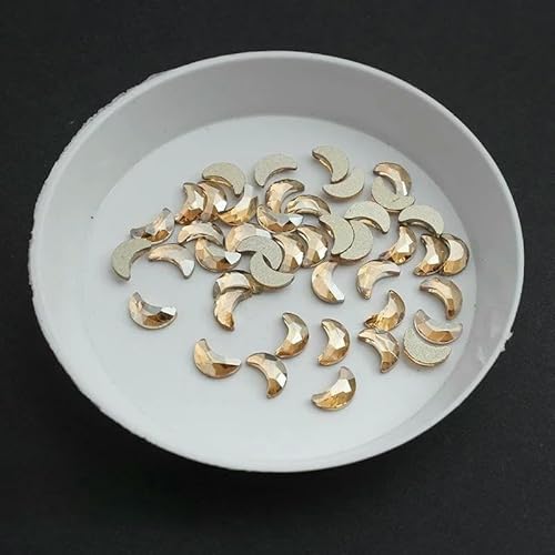 100/500 Stück Golden Champagne Boutique Nailart-Strasssteine mit flachem Boden, Glaskristall, 3D-Nageldekoration, mehrere Formen – Champagner 4 x 6 mm_b-500 Stück 100/500 Stück Golden Champagne Boutique Nailart-Strasssteine mit flachem Boden, Glaskristall, 3D-Nageldekoration, mehrere Formen – Champagner 4 x 6 mm_b-500 Stück von DEFRTG