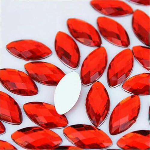 100 Stück 9 x 18 mm, bunt, flache Rückseite, Pferdeauge, Acryl-Strassbesatz, Kristalle und Steine, DIY, Hochzeitskleid, Strass, ZZ770, Rot, 100 Stück 100 Stück 9 x 18 mm, bunt, flache Rückseite, Pferdeauge, Acryl-Strassbesatz, Kristalle und Steine, DIY, Hochzeitskleid, Strass, ZZ770, Rot, 100 Stück von DEFRTG