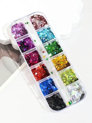 12 Gitter gemischte vierzackige Sterndesign-Nagelglitzer, holografische Glitzer-Pailletten, Nagelpflaster, DIY-Nagelkunst-Dekoration, 12se aixin 12 Gitter gemischte vierzackige Sterndesign-Nagelglitzer, holografische Glitzer-Pailletten, Nagelpflaster, DIY-Nagelkunst-Dekoration, 12se aixin von DEFRTG