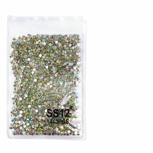 12-Gürtel-Set aus 3D-Glas-AB-Kristall-Strasssteinen für Nagelkunst, flache Rückseite, runde Perlen, Anhänger, Edelsteine, Schmuck, Diamant, mit Werkzeugen für Nagelkunst, ZD014-SS12 12-Gürtel-Set aus 3D-Glas-AB-Kristall-Strasssteinen für Nagelkunst, flache Rückseite, runde Perlen, Anhänger, Edelsteine, Schmuck, Diamant, mit Werkzeugen für Nagelkunst, ZD014-SS12 von DEFRTG