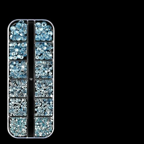 12-Gürtel-Set aus 3D-Glas-AB-Kristall-Strasssteinen für Nagelkunst, flache Rückseite, runde Perlen, Charm-Edelsteine, Schmuck, Diamanten mit Werkzeugen für Nagelkunst, 8 12-Gürtel-Set aus 3D-Glas-AB-Kristall-Strasssteinen für Nagelkunst, flache Rückseite, runde Perlen, Charm-Edelsteine, Schmuck, Diamanten mit Werkzeugen für Nagelkunst, 8 von DEFRTG